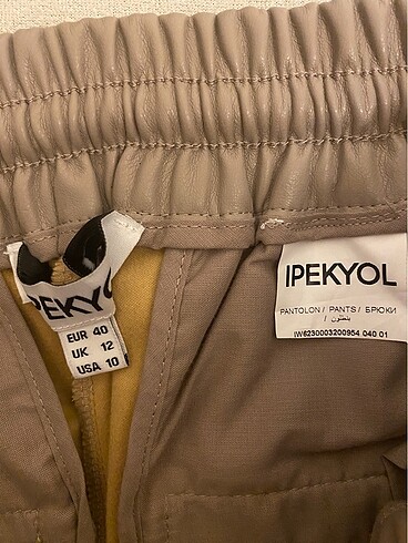 40 Beden camel Renk Kadın pantolon