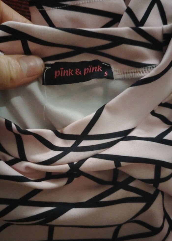 Kadın yarım elbisesi bide uzun kolu deseni - Görsel 3