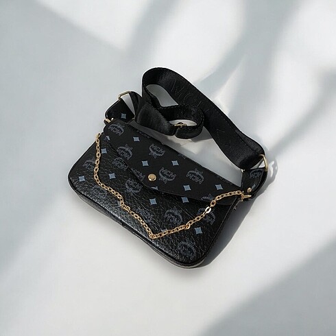 MCM Baget Çanta Cüzdanlı set