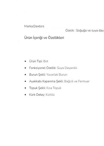 Daxtors Siyah Soğuk Geçirmez Kürklü Unisex Bot SIFIR BOT!!! - Görsel 4