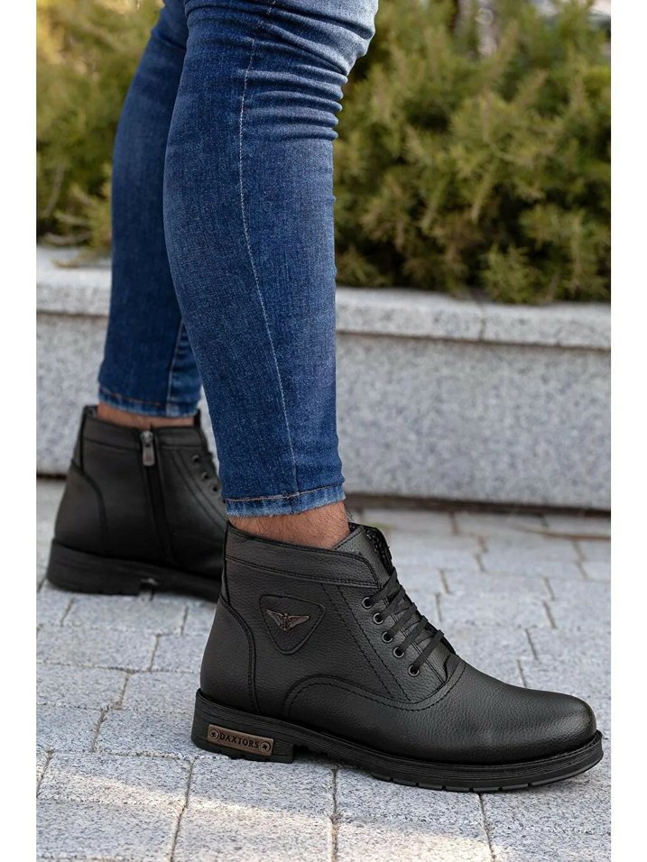 Daxtors Siyah Soğuk Geçirmez Kürklü Unisex Bot SIFIR BOT!!! - Görsel 3
