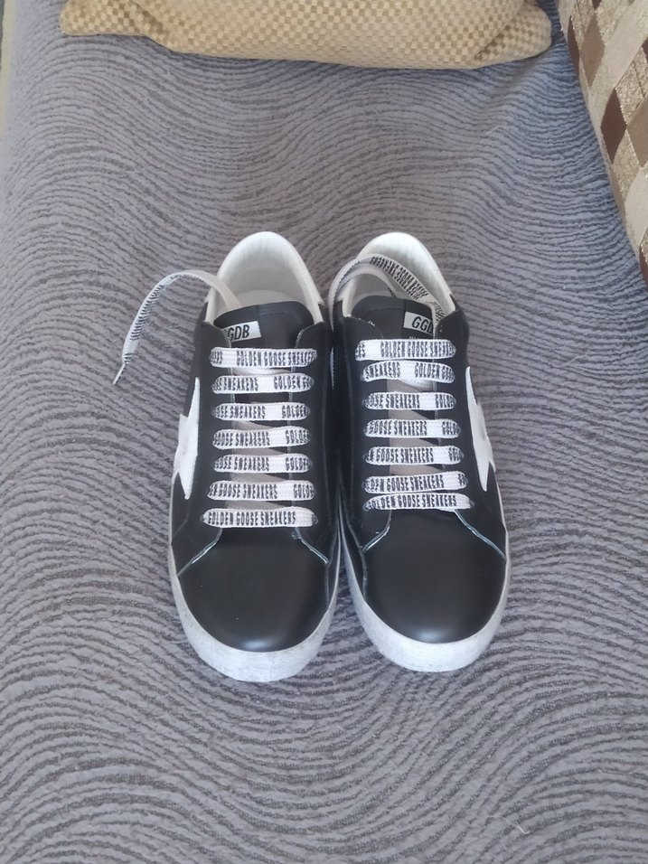 Siyah Beyaz Bağcıklı Ayakkabı - Görsel 2