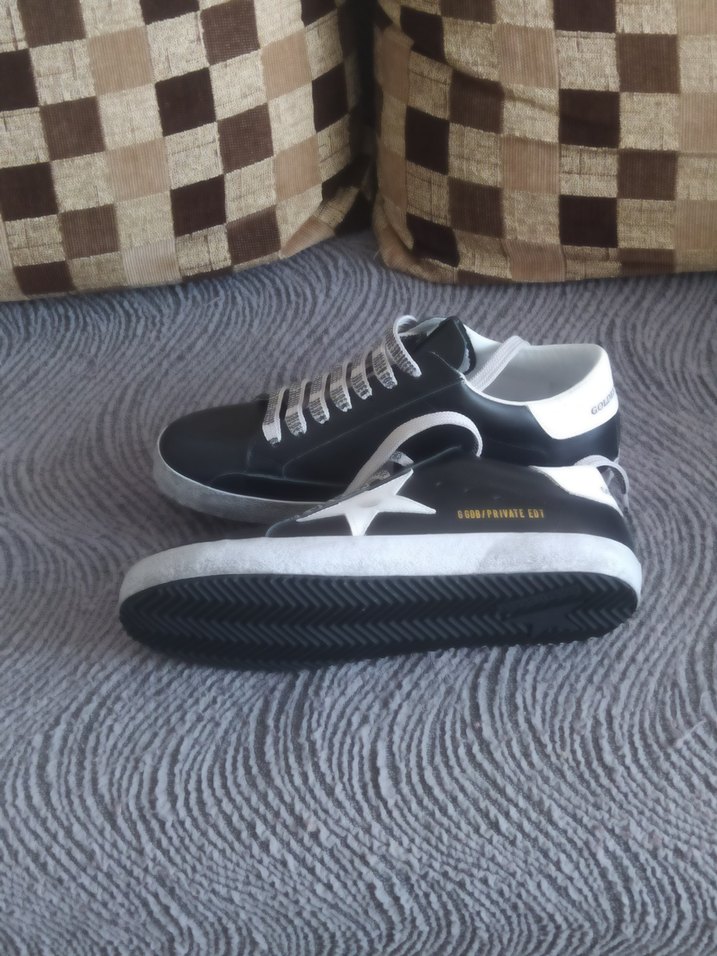 Siyah Beyaz Bağcıklı Ayakkabı - Görsel 3