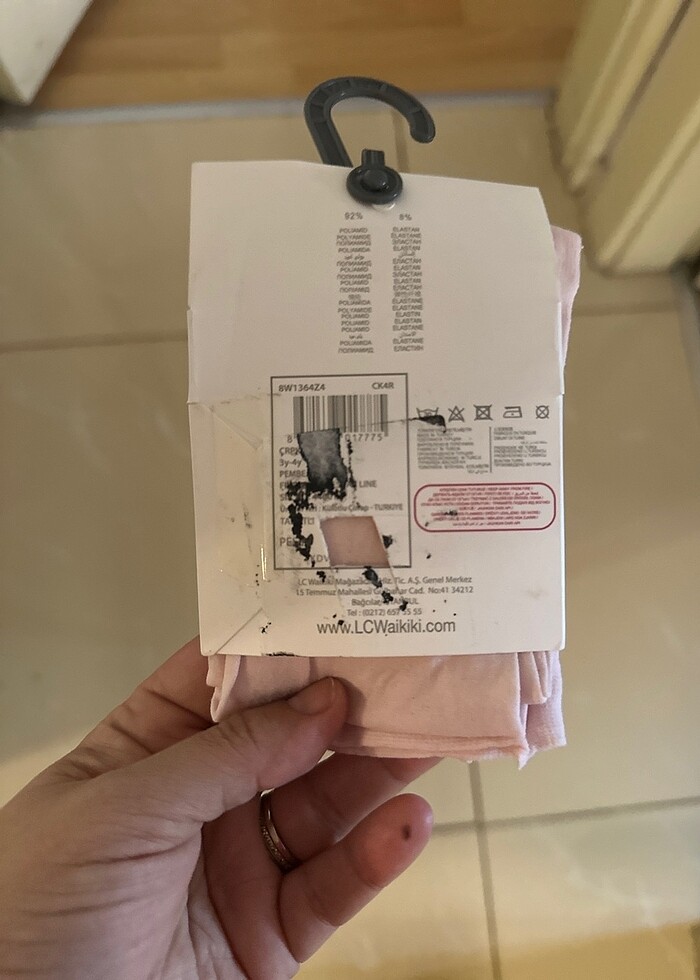 LC Waikiki 3-4 yaş kulotlu çorap pudra pembesi - Görsel 2