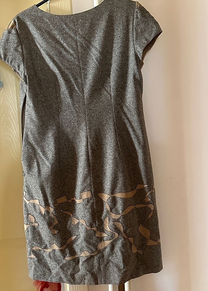 44 Beden Yarım kollu elbise - Görsel 3