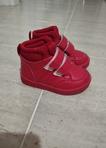 Kız Bebek Kırmızı Cırt Cırtlı İlk Adım Ayakkabısı - Görsel 2