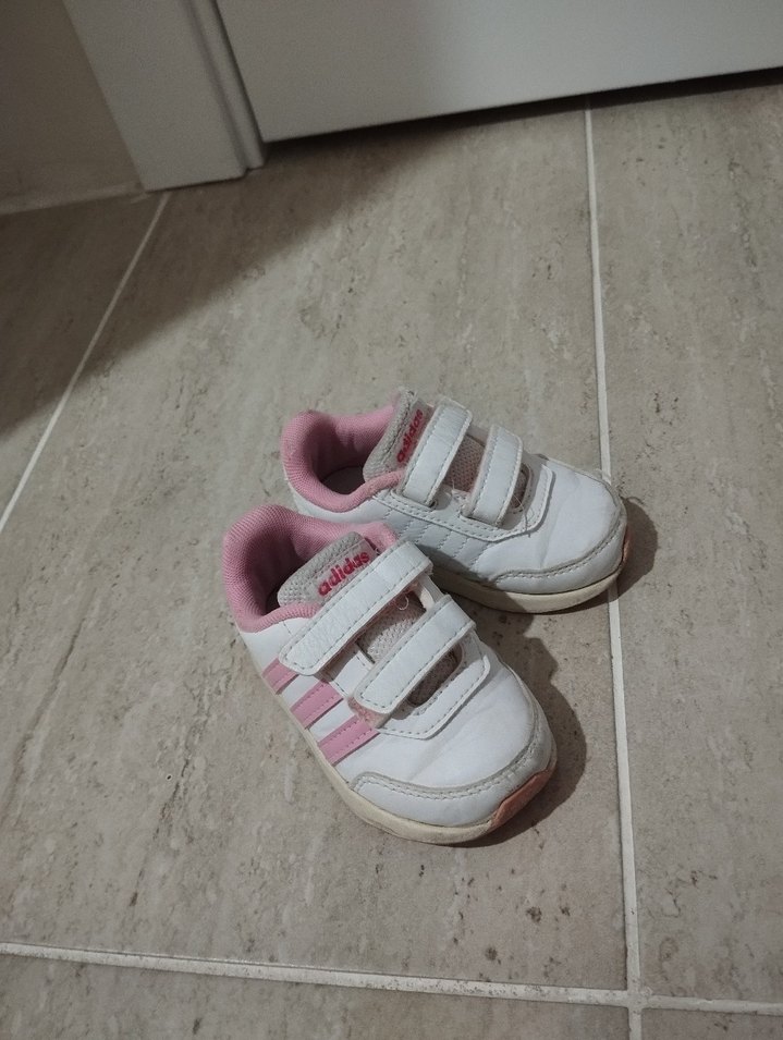 Kız Çocuk Pembe Cırt Cırtlı Spor Ayakkabı - Görsel 2