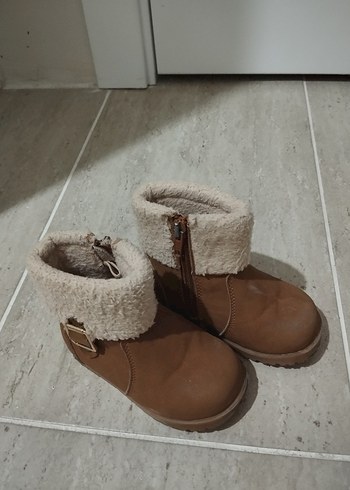 Kız Çocuk Süet Tokalı Kahverengi Bot - Görsel 3