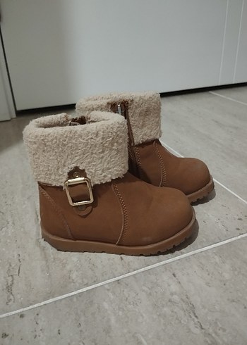 Kız Çocuk Süet Tokalı Kahverengi Bot - Görsel 2