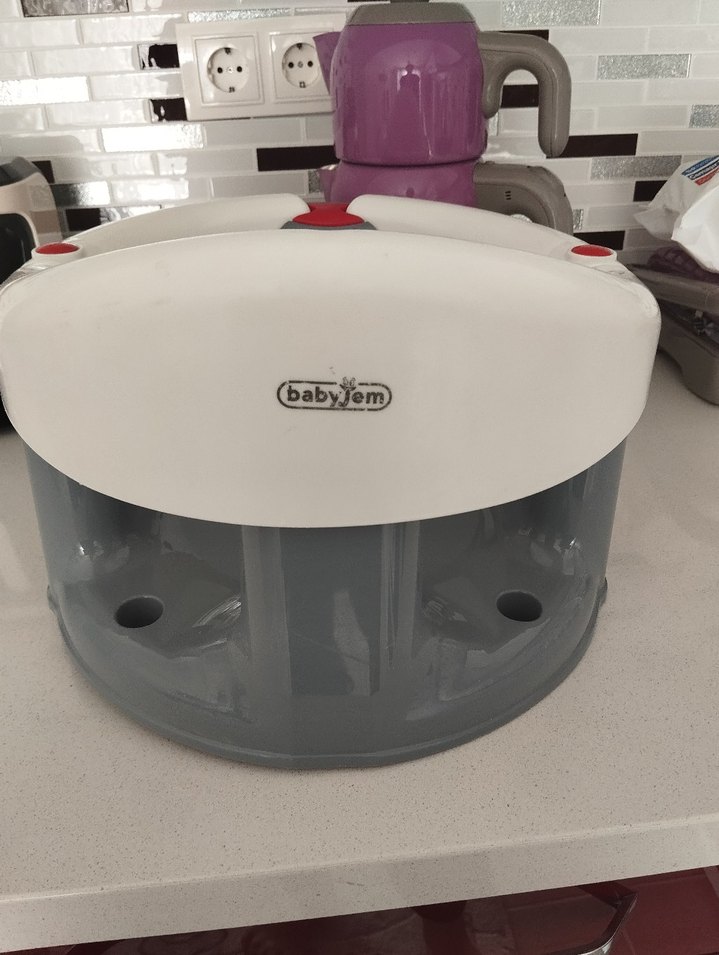 Gri Bebek Mama Sandalyesi - Görsel 2