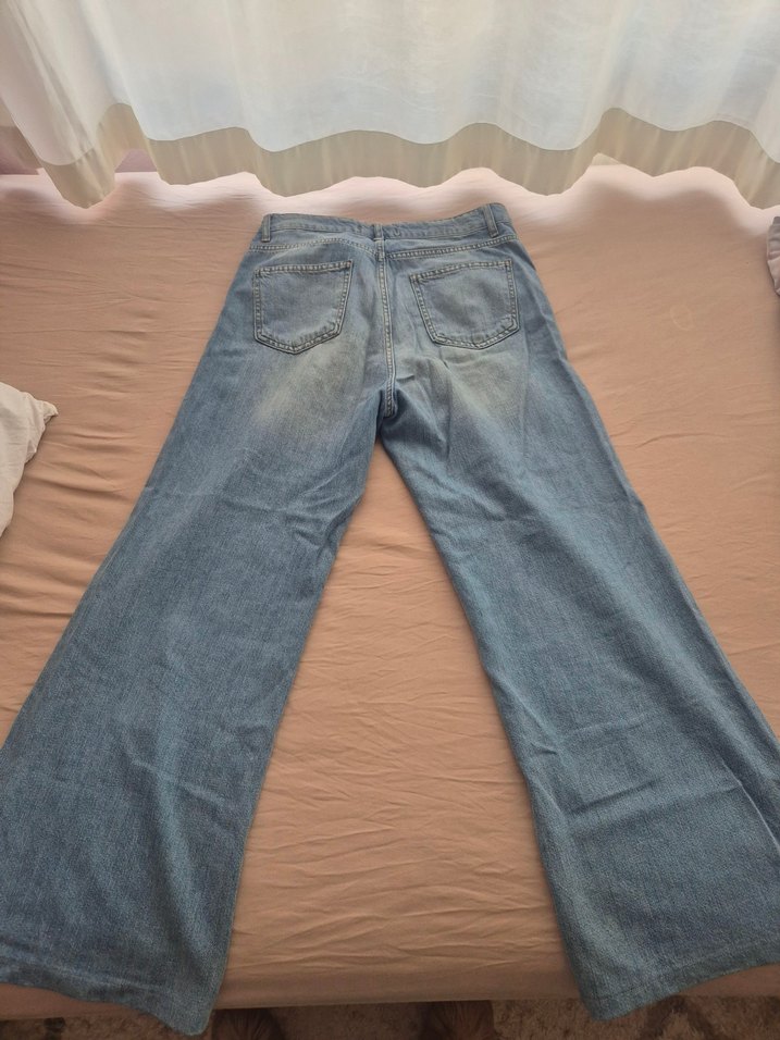 Bol Kesim Kot Pantolon - Görsel 2