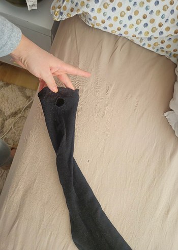 siyah uzun kollu  bluz - Görsel 2