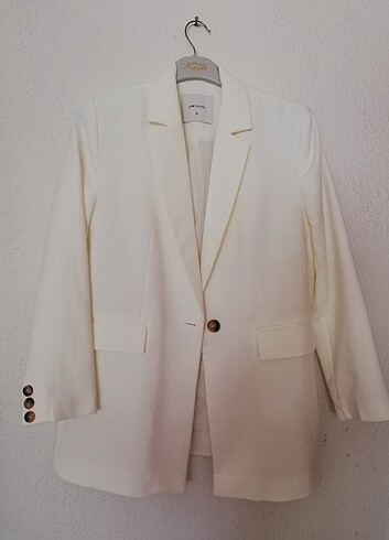 Ekru blazer ceket