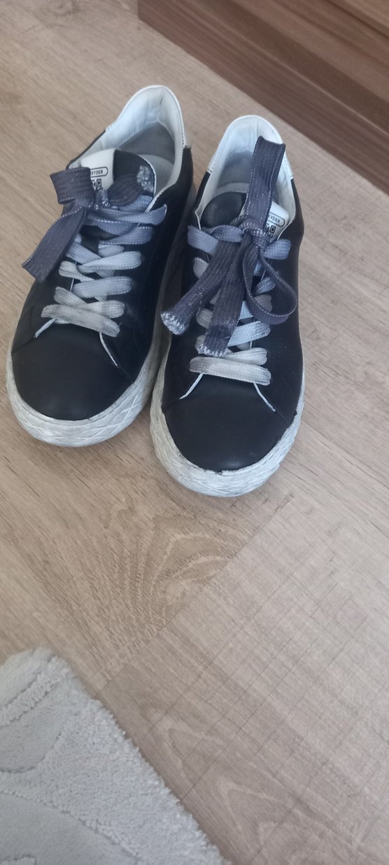 Gri Platform Topuklu Bağcıklı Kadın Spor Ayakkabı - Görsel 2