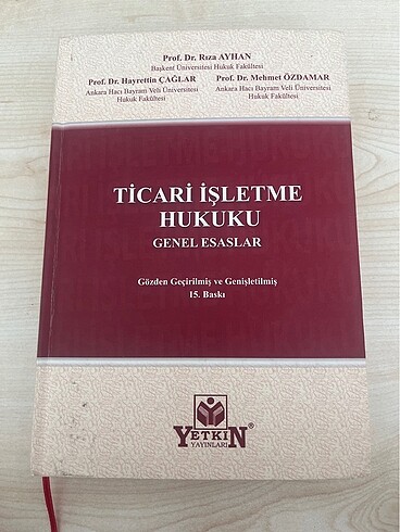 TİCARİ İŞLETME HUKUKU