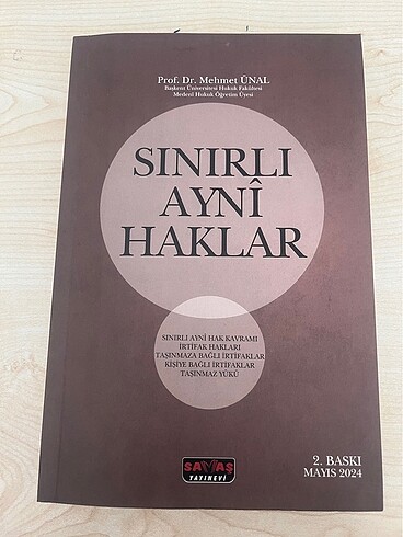 SINIRLI AYNİ HAKLAR EŞYA HUKULU