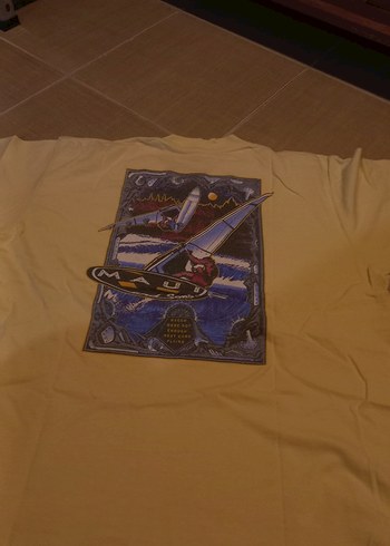 MAUİ VİNTAGE Erkek Kısa Kollu Tişört - Görsel 2