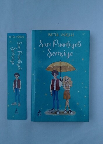 Sarı Puantiyeli Şemsiye İmzalı Kitap