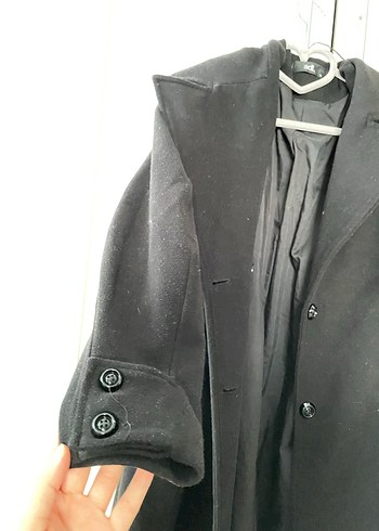 Adil Işık Antrasit Düğmeli Uzun Kaban - Görsel 3