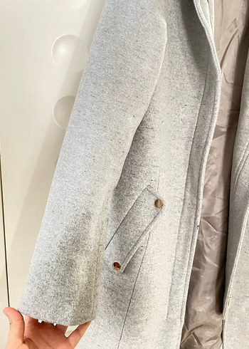 İpekyol Gri Düğmeli Kadın Kaban - Görsel 2