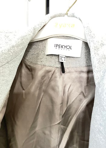 İpekyol Gri Düğmeli Kadın Kaban - Görsel 3