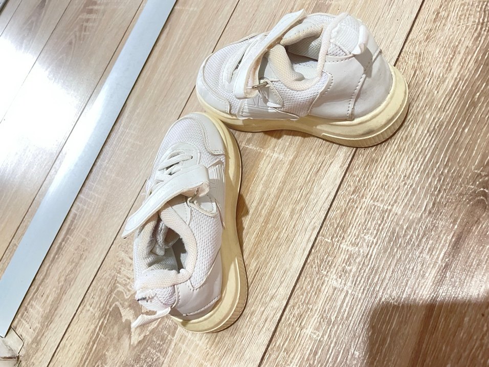 Kız Çocuk Beyaz Sneaker Velcro - Görsel 3