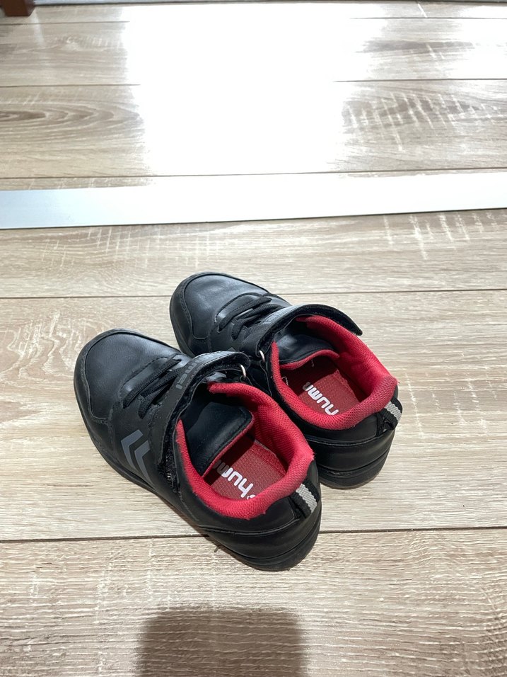 Siyah Erkek Çocuk Spor Ayakkabı Velcro - Görsel 3