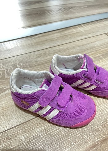 Mor Kız Çocuk Sneakers Velcro Bantlı - Görsel 2