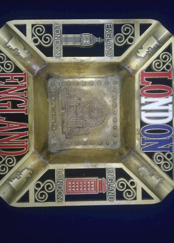 Altın Renkli Londra Temalı Kül Tablası - Görsel 2