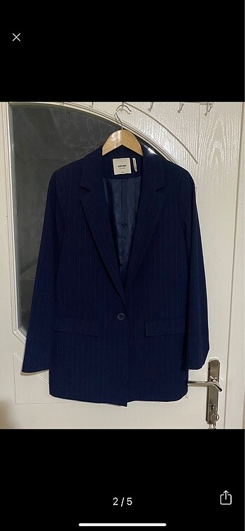 38 Beden lacivert Renk Koton blazer