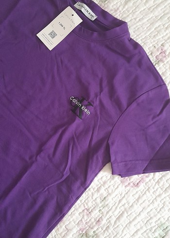 Calvin Klein Calvin Klein Mor Pamuklu Tişört