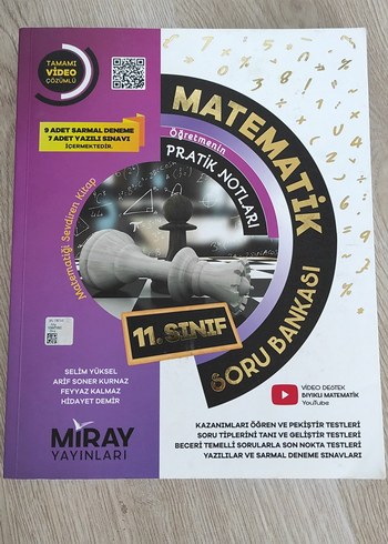 Miray Yayınları 11. Sınıf Matematik Soru Bankası