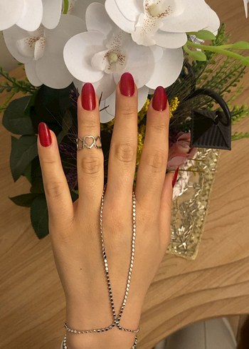 Zincir Detaylı Gümüş Renk Kadın Şahmeran - Görsel 2