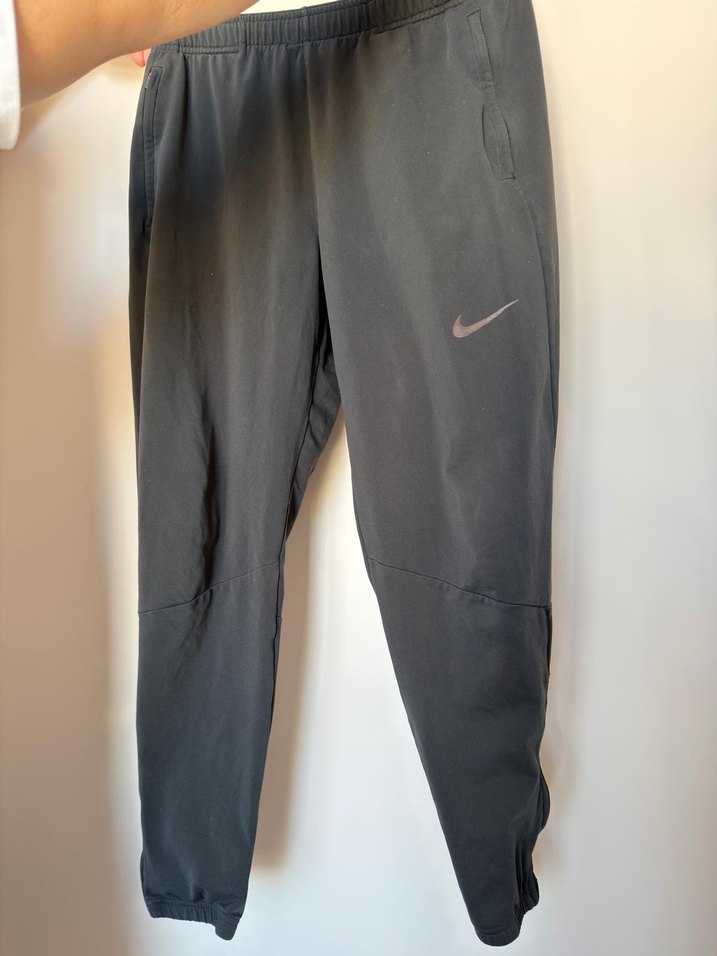 Gri-siyah  Nike Fermuarlı Rahat Kesim Erkek Eşofman Altı - Görsel 2