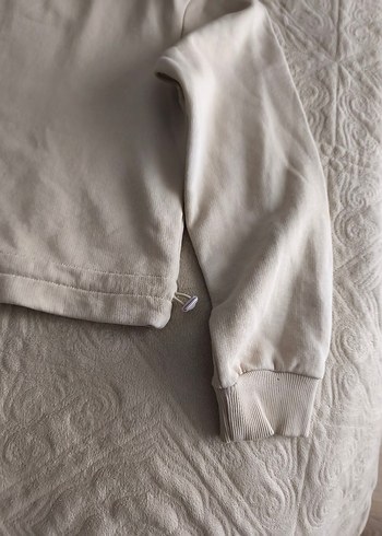 Bej uzun Kollu Kadın Sweatshirt - Görsel 2