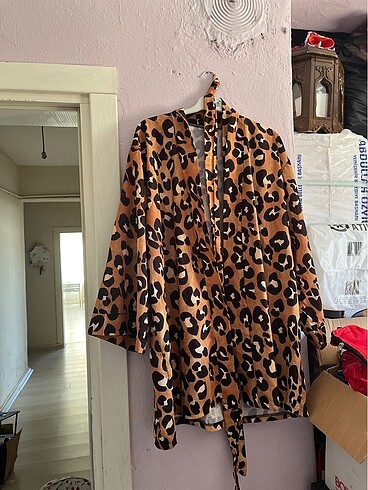 Tasarımcı Leopar kimono