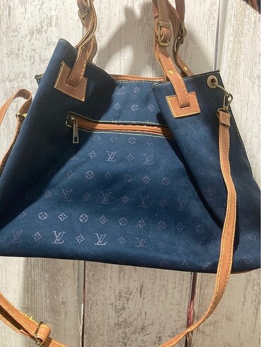 Lacivert Orta Boy Çanta - Görsel 5