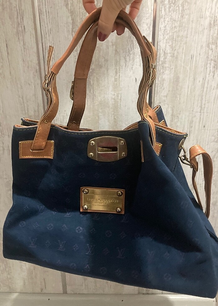 Lacivert Orta Boy Çanta - Görsel 4