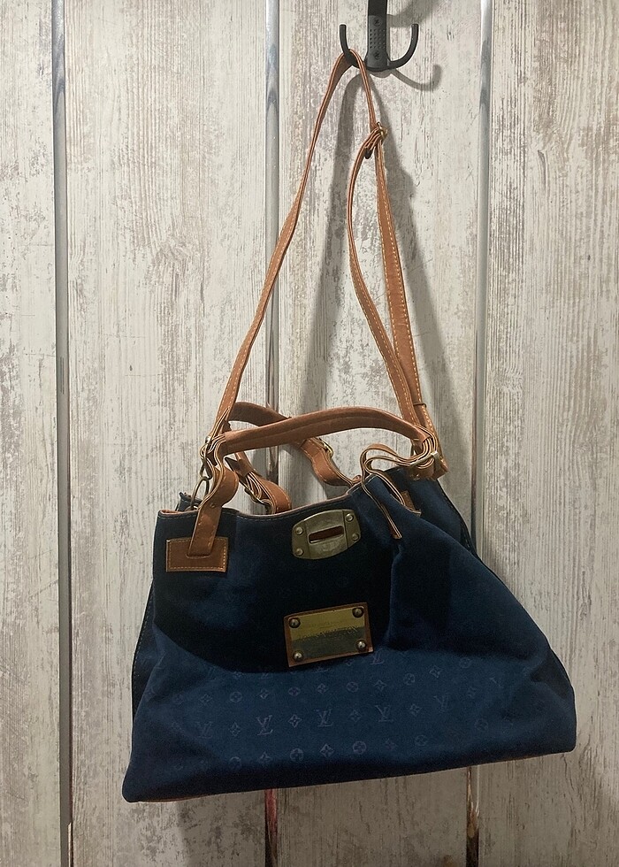 Lacivert Orta Boy Çanta - Görsel 3