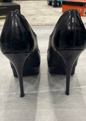 Kadın Siyah Platform Topuklu Goth Ayakkabı - Görsel 5