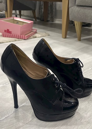 Kadın Siyah Platform Topuklu Goth Ayakkabı - Görsel 2