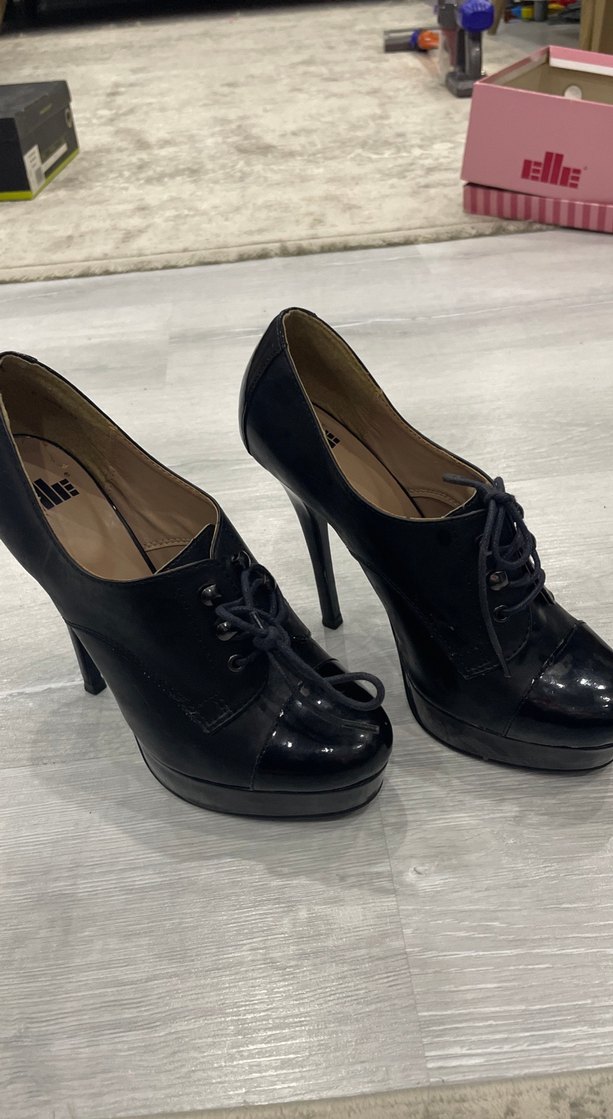 Kadın Siyah Platform Topuklu Goth Ayakkabı - Görsel 3