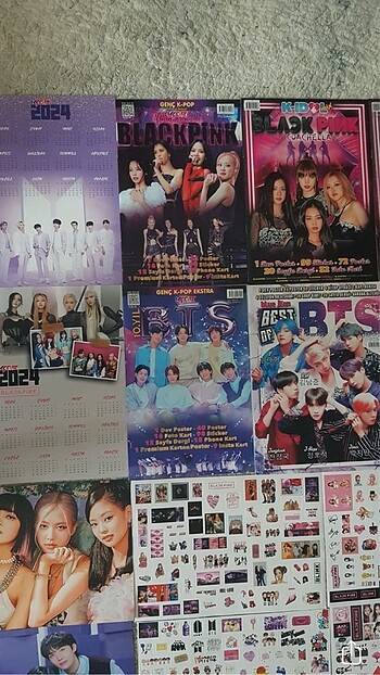  Beden Renk Kpop Dergi Poster Sticker