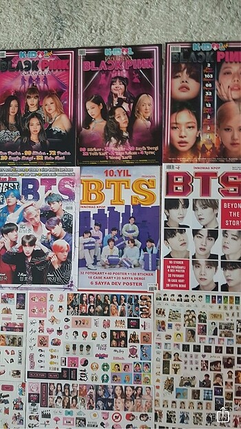  Beden Kpop Dergi Poster Sticker