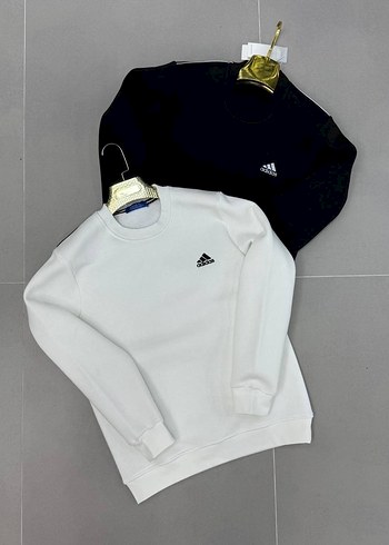 Erkek Beyaz Uzun Kollu Sweatshirt