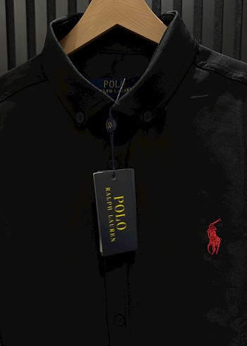 RL Polo Premium Kalite Siyah Gömlek - Görsel 3