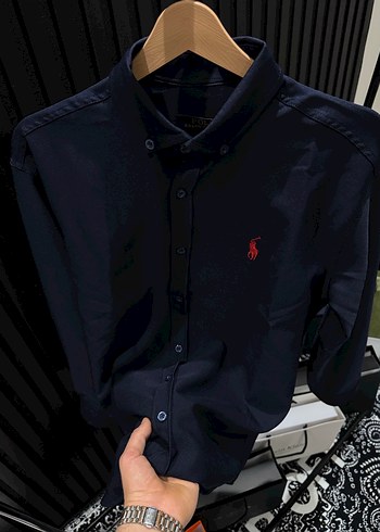 RL Polo Premium Kalite Lacivert Gömlek - Görsel 2