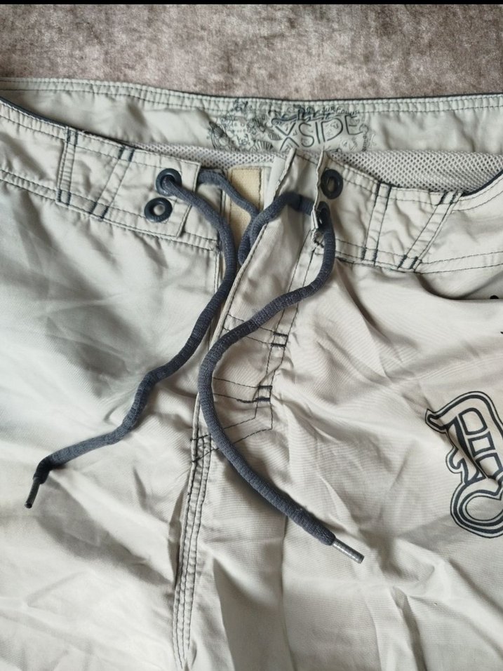 Gri Erkek Mini  Şort büyük beden - Görsel 2