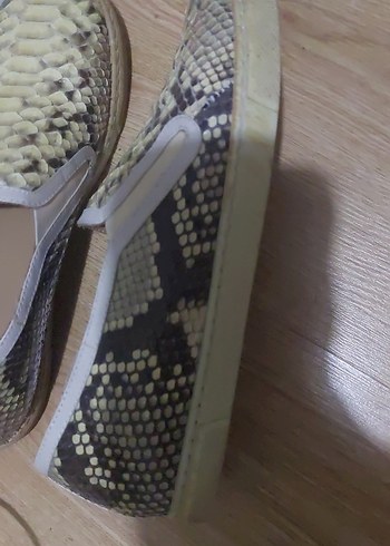 Yılan Desenli Kadın Espadril Loafer Babet - Görsel 2