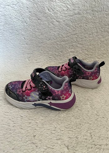 Kız Çocuk Renkli Bağcıklı Spor Ayakkabı - Görsel 2